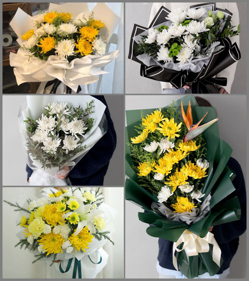 浙江省温州洞头区元觉街道花岗村白事花束代送